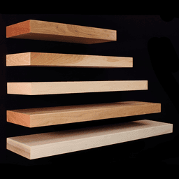 Omega National Red Oak Floating Shelf, Perfect for Displaying Decor