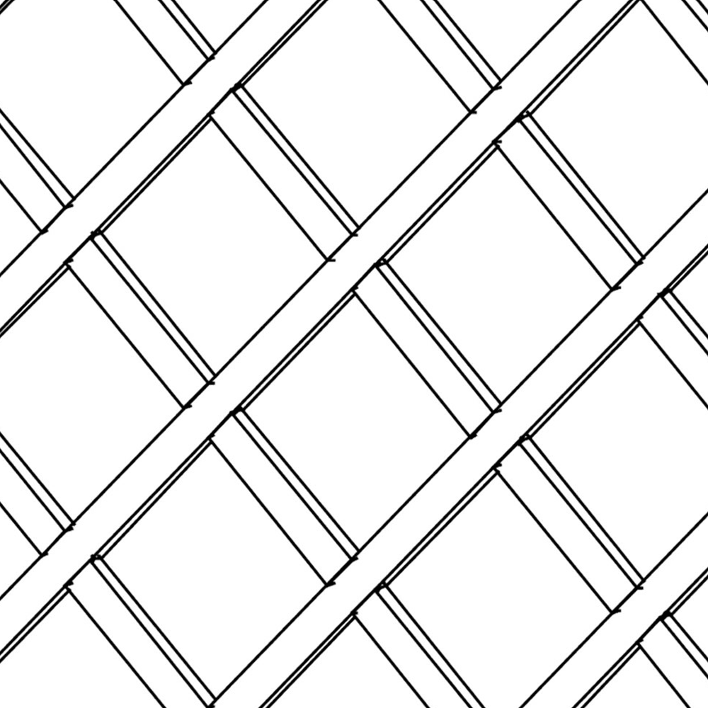 23" x 42" Standard Wine Lattice Panel with Square Edges, Alder, Single Panel - Alt Image 2