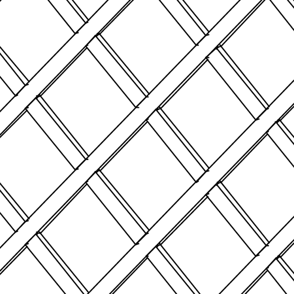 23" x 29" Standard Wine Lattice Panel with Square Edges, Maple, Single Panel - Alt Image 2