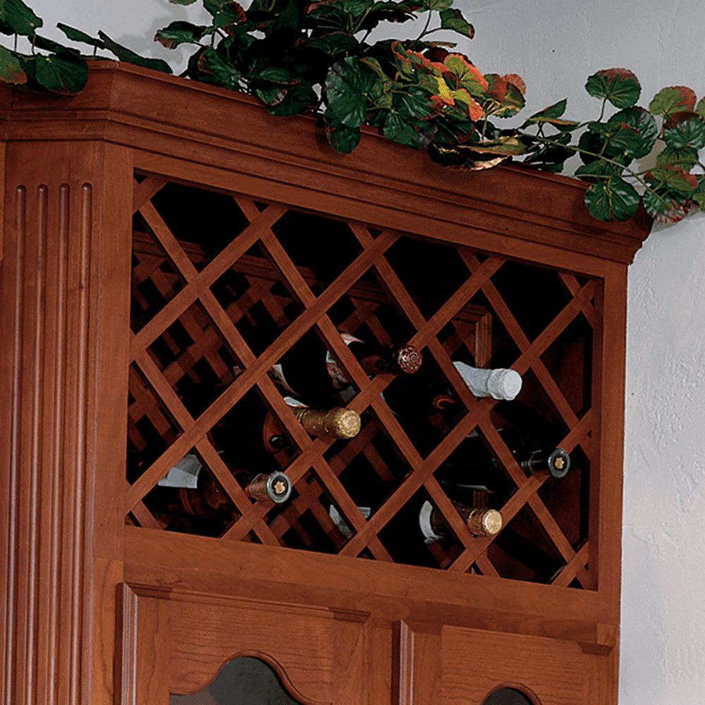 23&quot; x 29&quot; Wine Rack Lattice Panel with Squared Edge, Maple - Alt Image 1