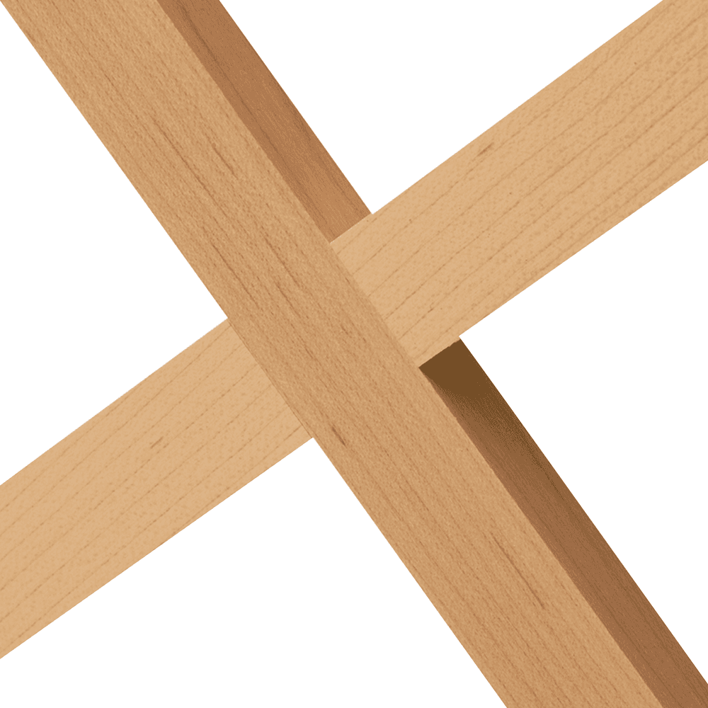 23" x 29" Standard Wine Lattice Panel with Square Edges, Maple, Single Panel - Main Image