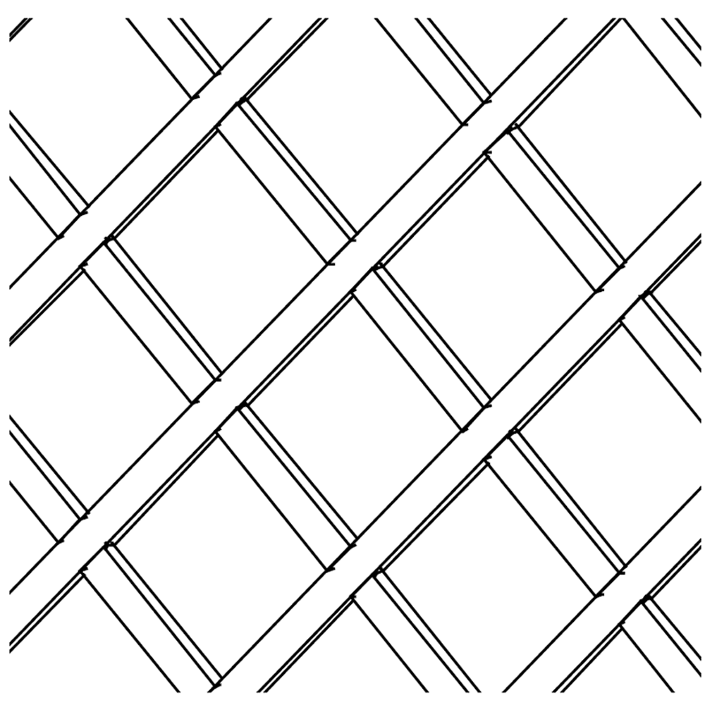17" x 29" Standard Wine Lattice Panel with Square Edges, Cherry, Single Panel - Alt Image 2