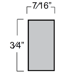 17" x 29" Standard Wine Lattice Panel with Square Edges, Oak, Single Panel - Alt Image 3