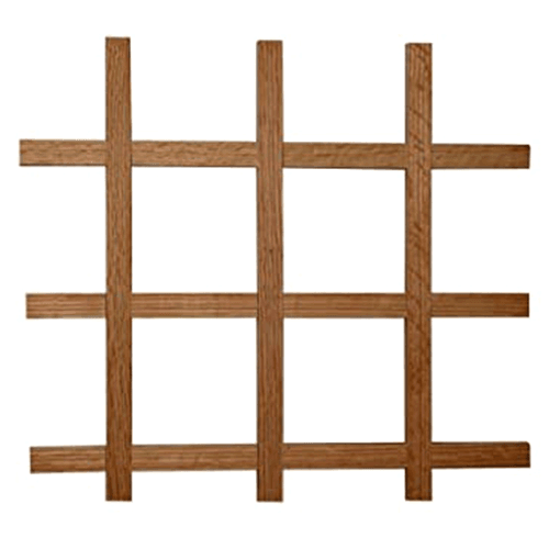 30" x 24" Wine Lattice Panel with Square Edge, Alder - Main Image