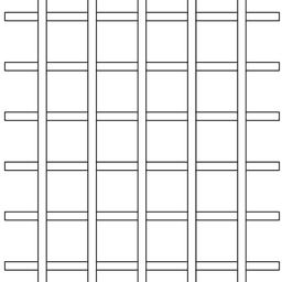 17" x 36" Wine Lattice Panel with Square Edges, Hickory, Set of Two - Alt Image 2