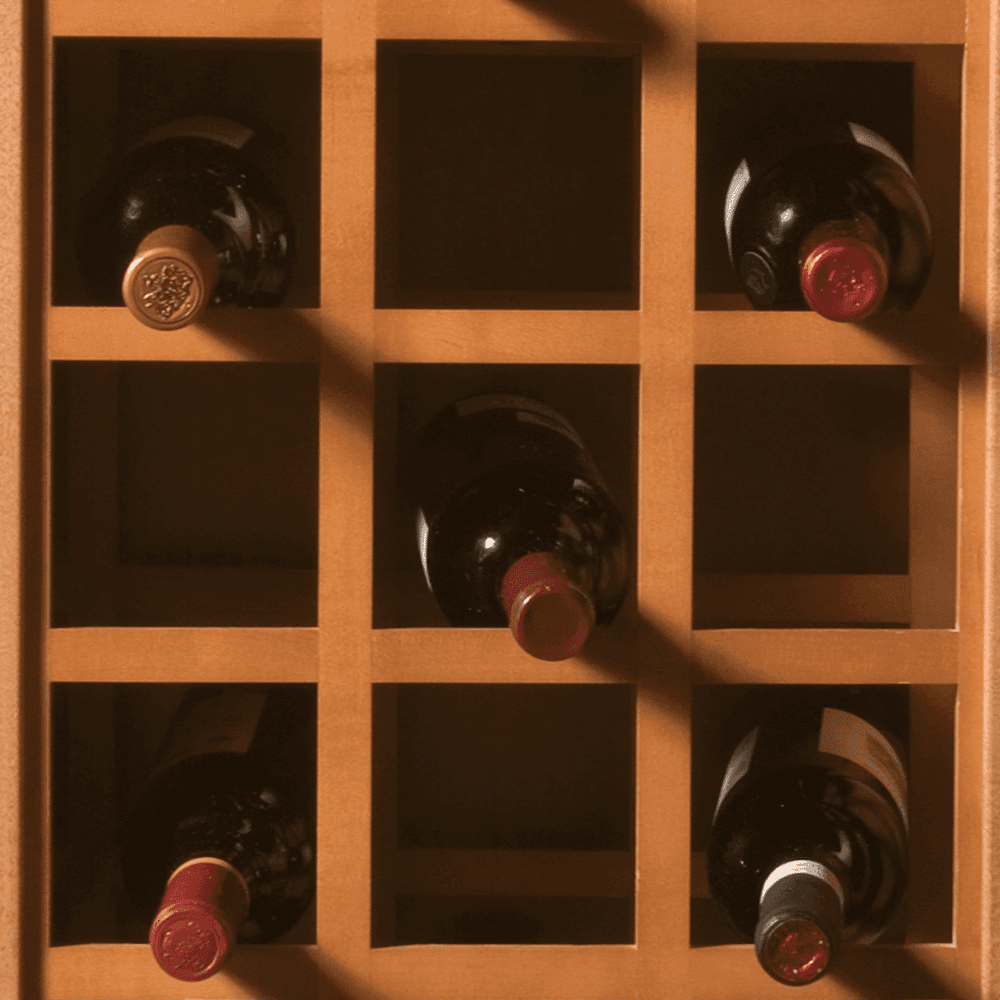 17" x 29" Wine Lattice Panel with Square Edges, Hickory, Set of Two - Main Image