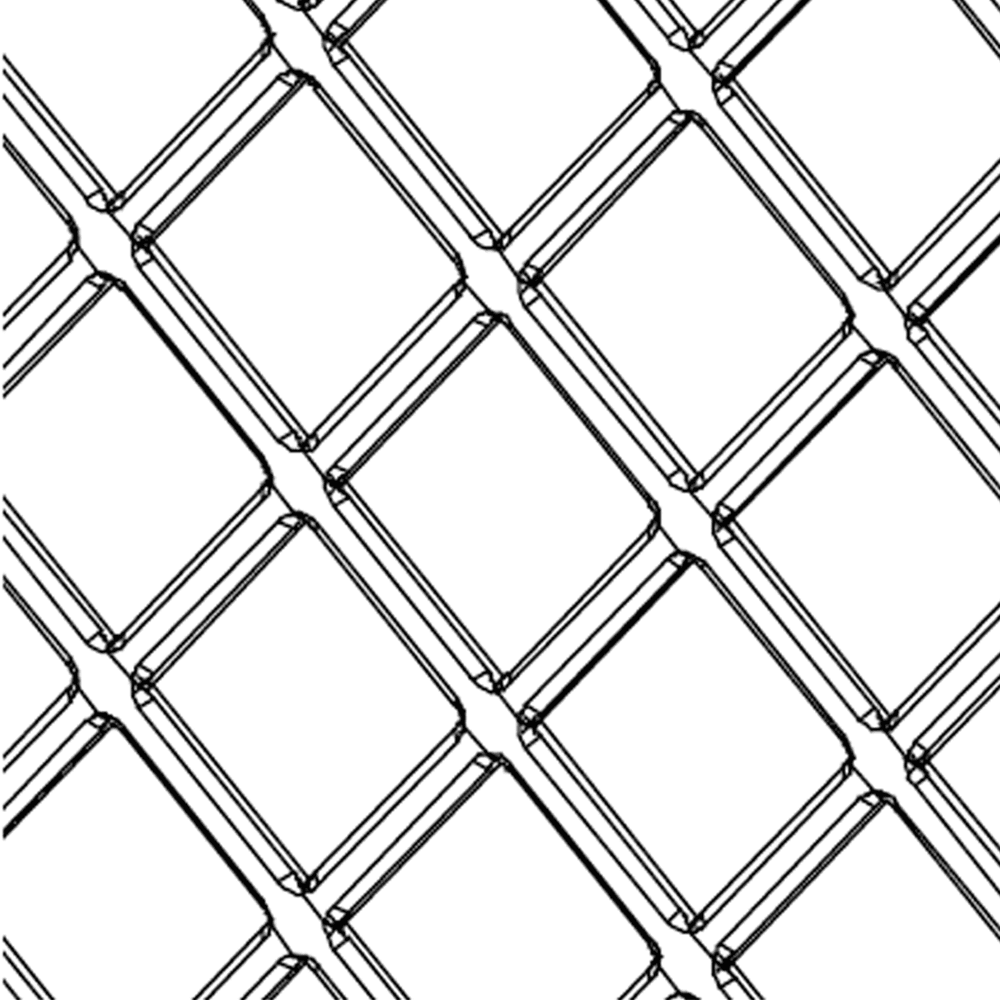23" x 42" Wine Lattice Panel with Square Edges, Maple, Single Panel - Alt Image 3