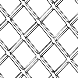 23" x 42" Wine Lattice Panel with Square Edges, Maple, Single Panel - Alt Image 3