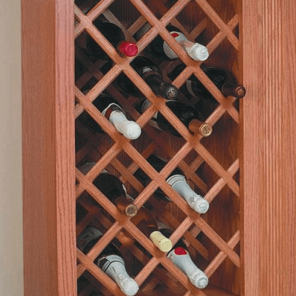17" x 36" Wine Lattice Panel with Square Edges, Maple, Single Panel - Alt Image 1