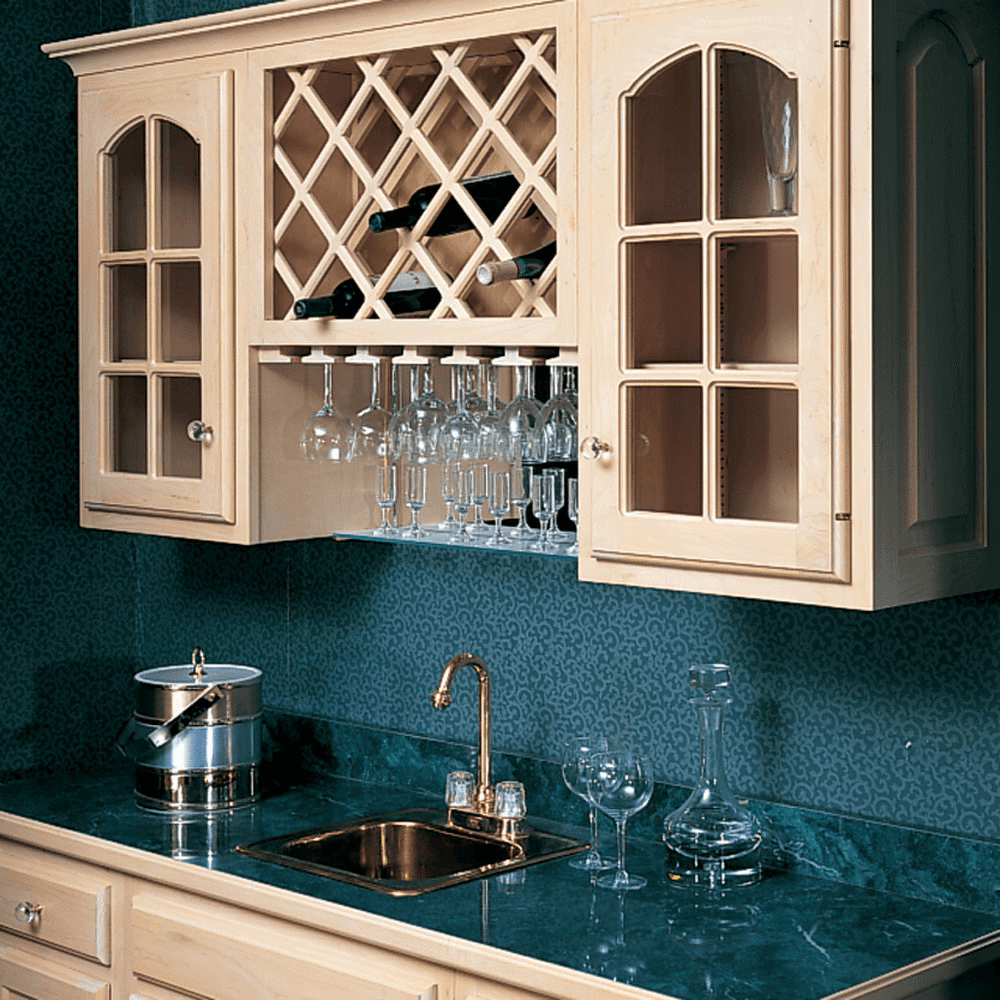 17" x 36" Wine Lattice Panel with Square Edges, Maple, Single Panel - Alt Image 2