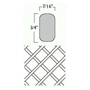 17&quot; x 29&quot; Deluxe Wine Rack Lattice Panel, Hickory - Alt Image 1