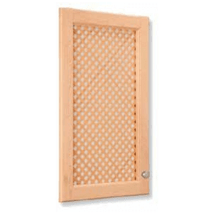 24" x 48" Mini Diagonal Lattice Door Insert, Alder - Main Image