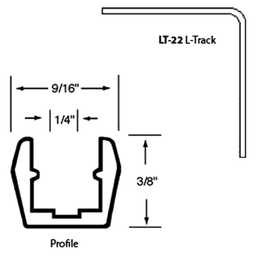 9/16" Recessed Mount Track System, Brown - Alt Image 1