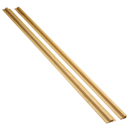 62" Unfinished T Moulding for Stemware, Maple - Solid Wood