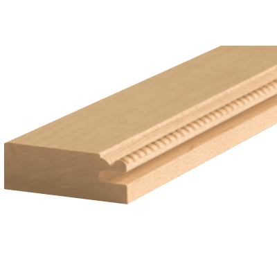Enhance your doors with Omega National's Alder stile molding featuring a beaded pattern