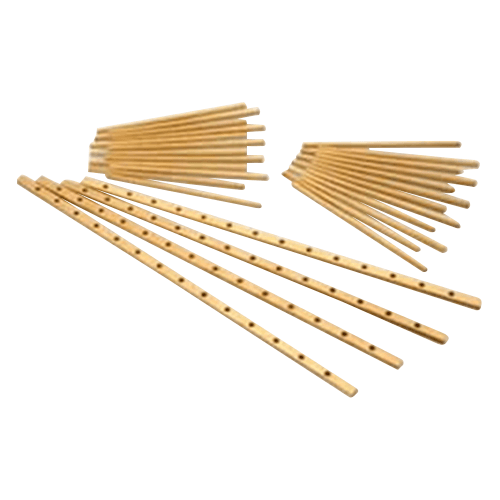 36" Pre-Assembled Plate Display Rack, Hickory - Main Image
