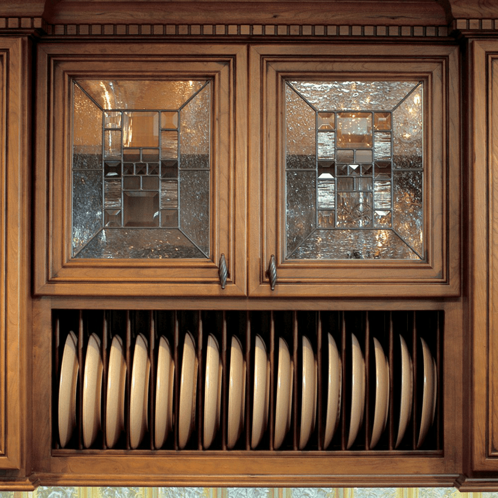 36&quot; Plate Display Rack, Hickory - Alt Image 1