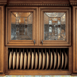 36&quot; Plate Display Rack, Hickory - Alt Image 1