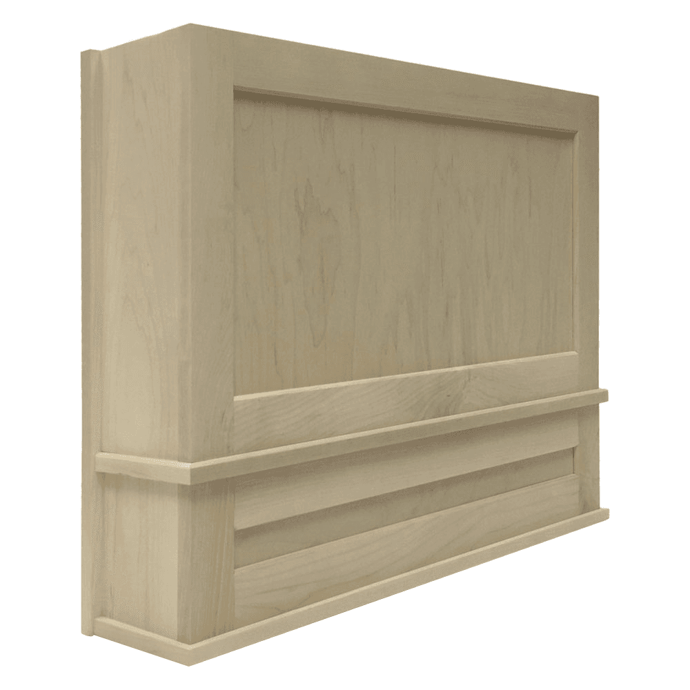 30" x 30" Estate Silver-Metallic Canopy Range Hood with Broan Liner, Maple Alt 1 - Image