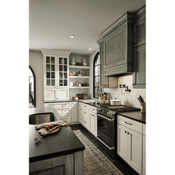 30" x 24" Estate Series Canopy Range Hood with Broan Liner, Cherry Alt 1 - Image