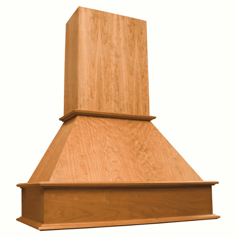 36&quot; Silver&#45;Metallic Straight Range Hood with Broan Liner, Red Oak - Main Image