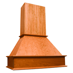 48" Silver-Metallic Straight Range Hood with Sirius Professional Style Ventilation, Cherry - Main Image
