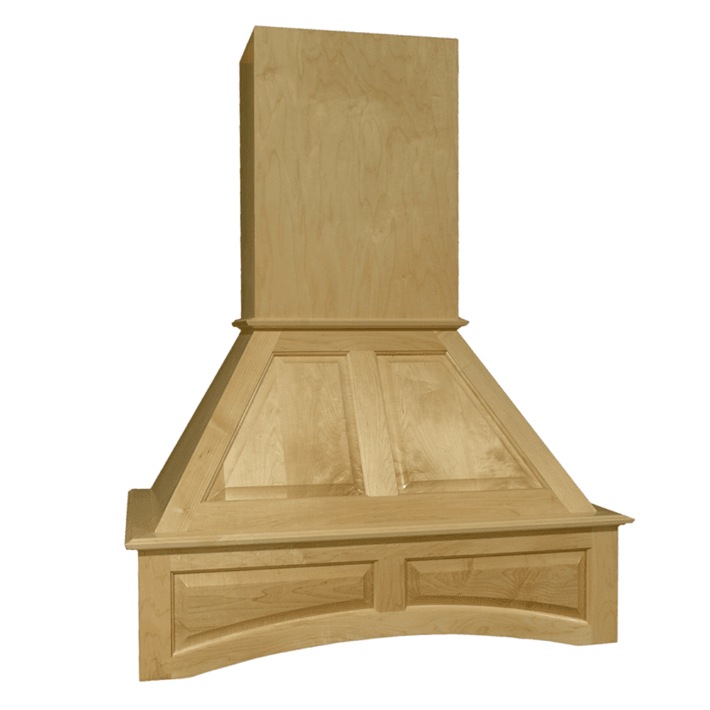 30" Silver-Metallic Arched Range Hood with Broan Compactible Liner, Hickory - Alt Image 1