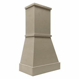 30" Modern Tapered Silver-Metallic Range Hood with Broan Liner, Maple Alt 1 - Image