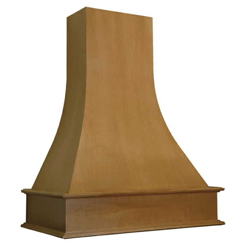 36&quot; Silver&#45;Metallic Straight Range Hood with Broan Compatible Liner, Red Oak - Main Image