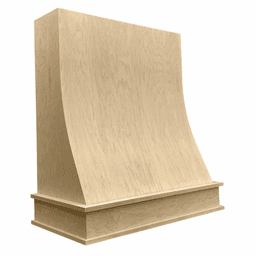 36" Waterfall Silver-Metallic Range Hood with Broan Liner, Paint Grade Alt 1 - Image
