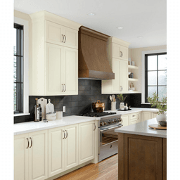 36" Waterfall Silver-Metallic Range Hood with Broan Liner, Paint Grade Alt 2 - Image
