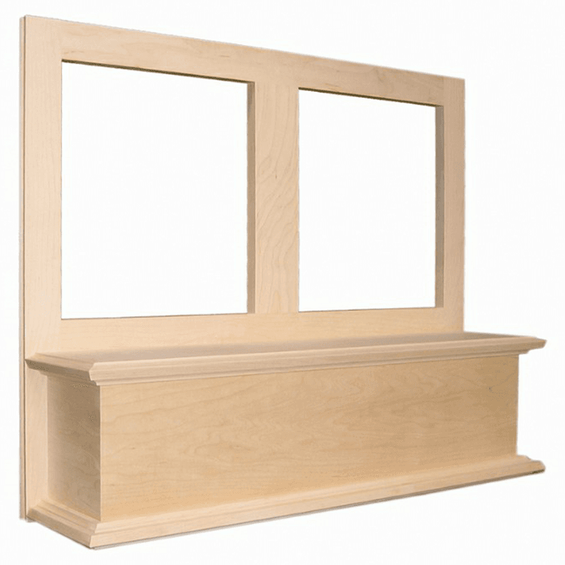36" Silver-Metallic Straight Range Hood with Broan Compatible Liner, Red Oak - Alt Image 1