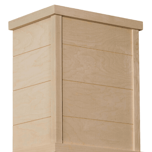 36" Farmhouse Tapered Hood Chimney, Paint Grade Main - Image