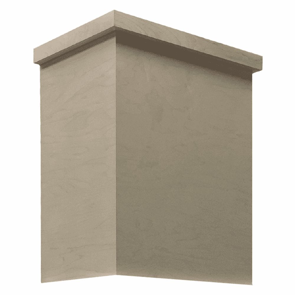 30" Modern Tapered Trimmable Hood Chimney, Maple Alt 1 - Image