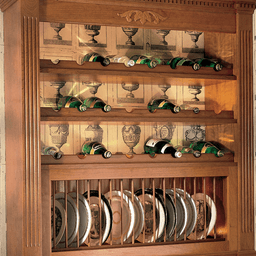 30" Seven Bottle Rack, Cherry - Alt Image 2