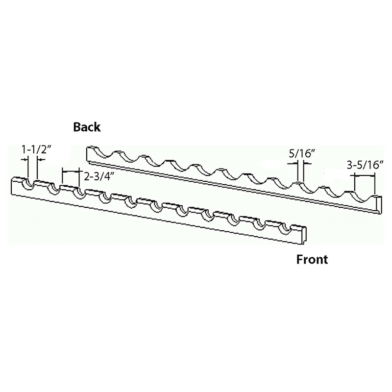 18" Four Bottle Rack, Oak - Alt Image 3