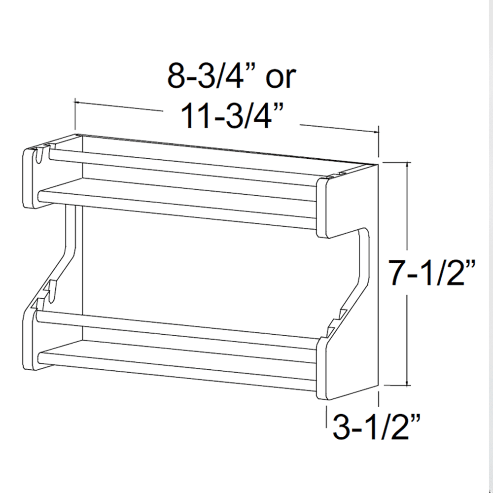 Wall Mount Ingrediënt Spice Fles Rack Plastic Orga... – Grandado