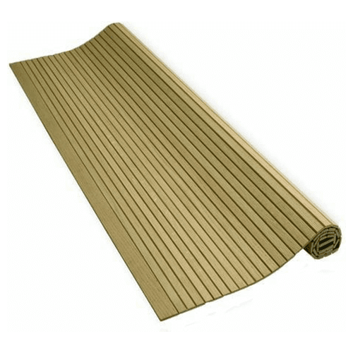 47&quot; Solid Wood Tambour Door with Leadrail, 3/4&quot; Flat Slat, Hickory - Main Image