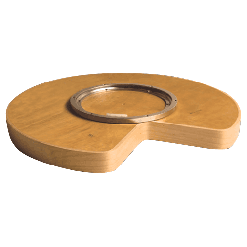 28" Kidney Detent Super Lazy Susan with Bearing (16/Box) - Alt Image 1