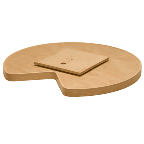 32" Kidney Detent Super Susan Shelf with 12" Bearing, Maple (23/Box) - Alt Image 1