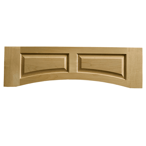 36" Raised Panel Valance in Maple - Solid Wood - 3/4" Overall Thickness - 4.5" Stiles for Trimming