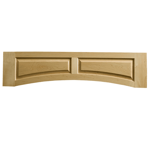 Omega National 10-1/2" x 48" Raised Panel Valance in Hickory Finish