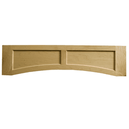 Hickory finish flat panel valance, 10-1/2" x 48" size