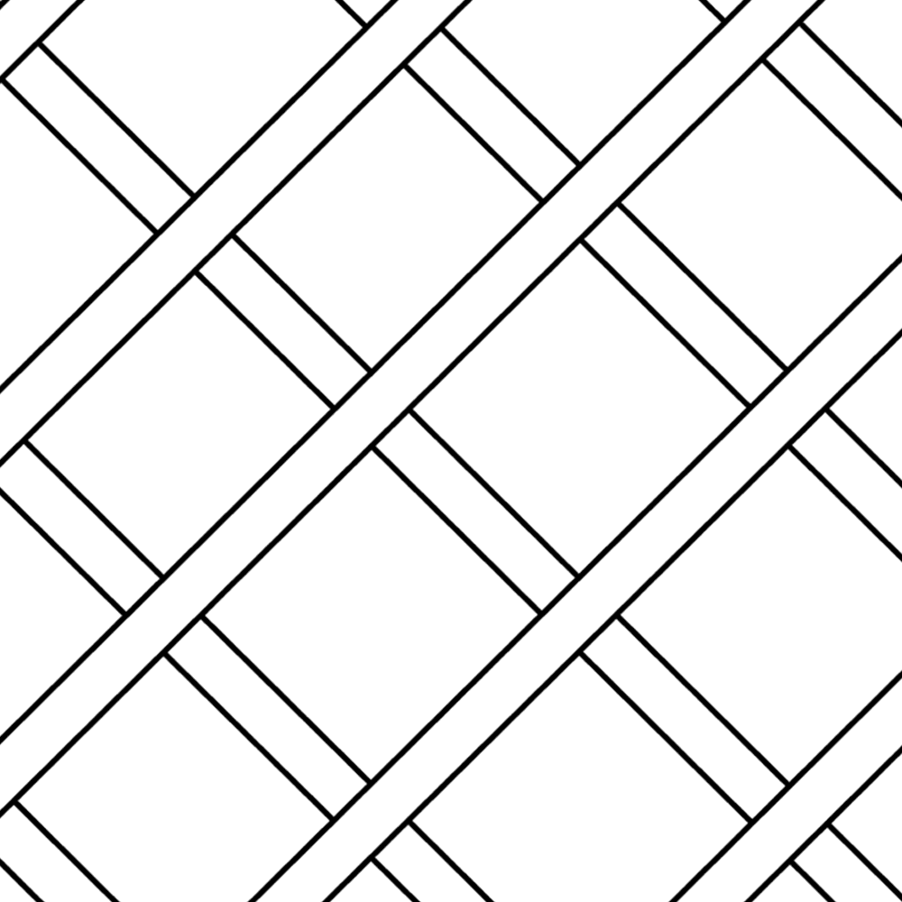 30" x 24" Standard Wine Lattice Panel with Inverted Edges, Hickory, Set of Two - Alt Image 2