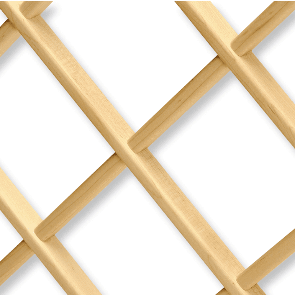 30" x 24" Standard Wine Lattice Panel with Inverted Edges, Hickory, Set of Two - Main Image