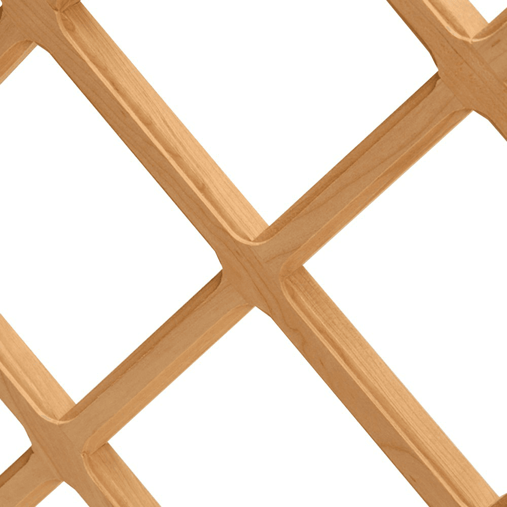 24" x 43" Wine Rack Lattice Panel with Premium Edge, Alder - Main Image