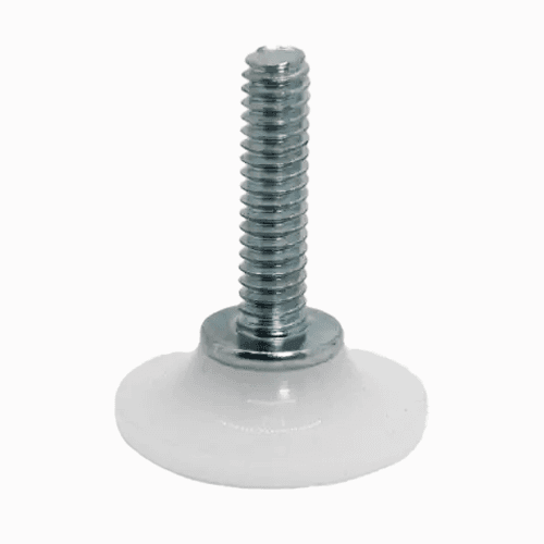 1-1/8" Light Duty Windsor Adjustable Glide with 1/4" - 20 Thread Size, Visible Plastic Base