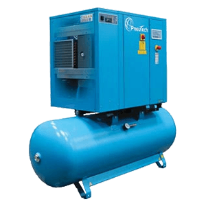 20 HP Rotary Screw Fixed Speed Tank Mounted Air Compressor with Integrated Dryer Main - Image