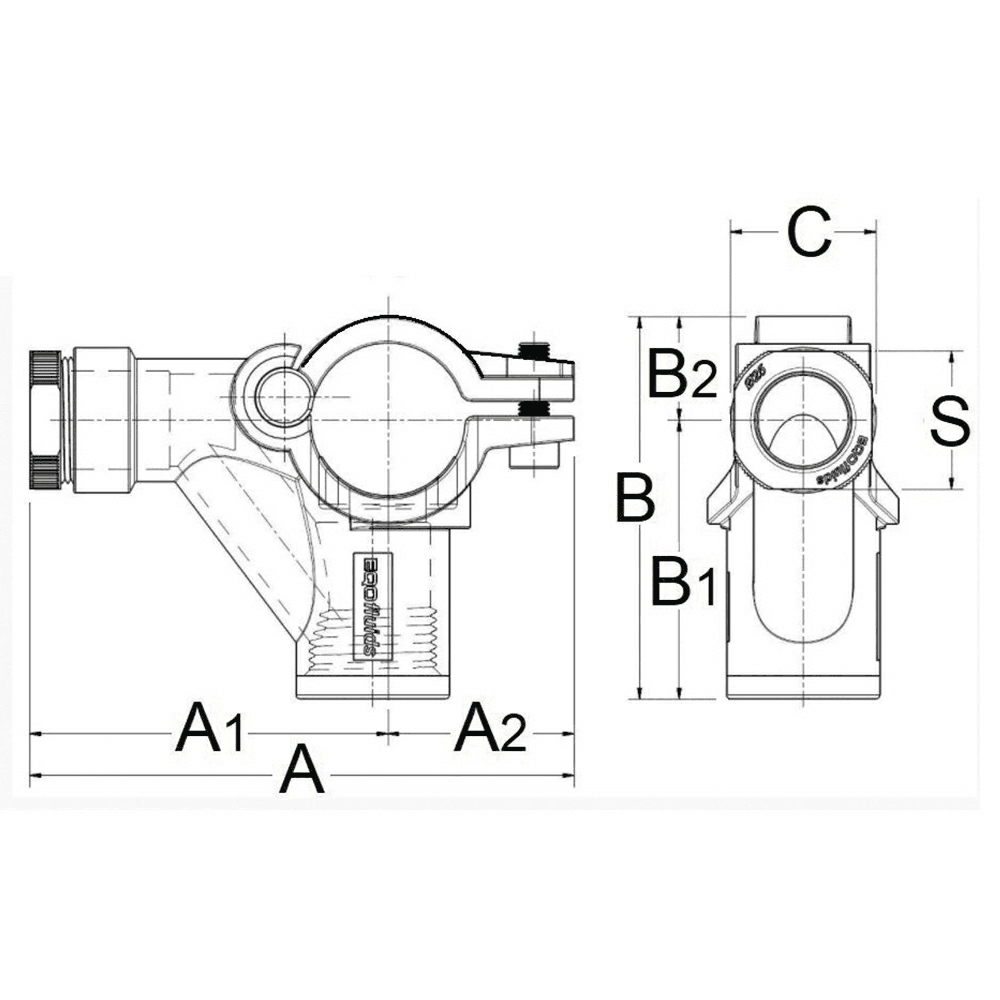 2" x 3/4" Saddle Branch Alt 1 - Image