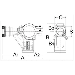 2" x 3/4" Saddle Branch Alt 1 - Image